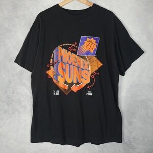 Vintage Phoenix Suns Shirt Mens XL Black NBA Basketball Spectator Graphic Tee